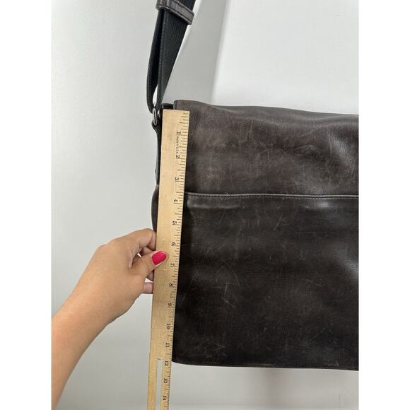Vintage Coach Messenger Leather Briefcase Laptop Bag Strap Large H1S-5233 RARE - Picture 12 of 16